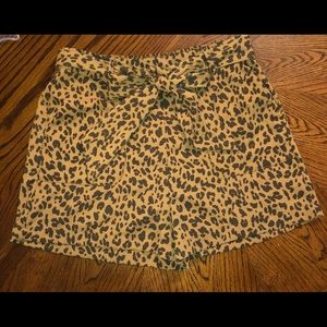 Target cheetah print high waisted shorts